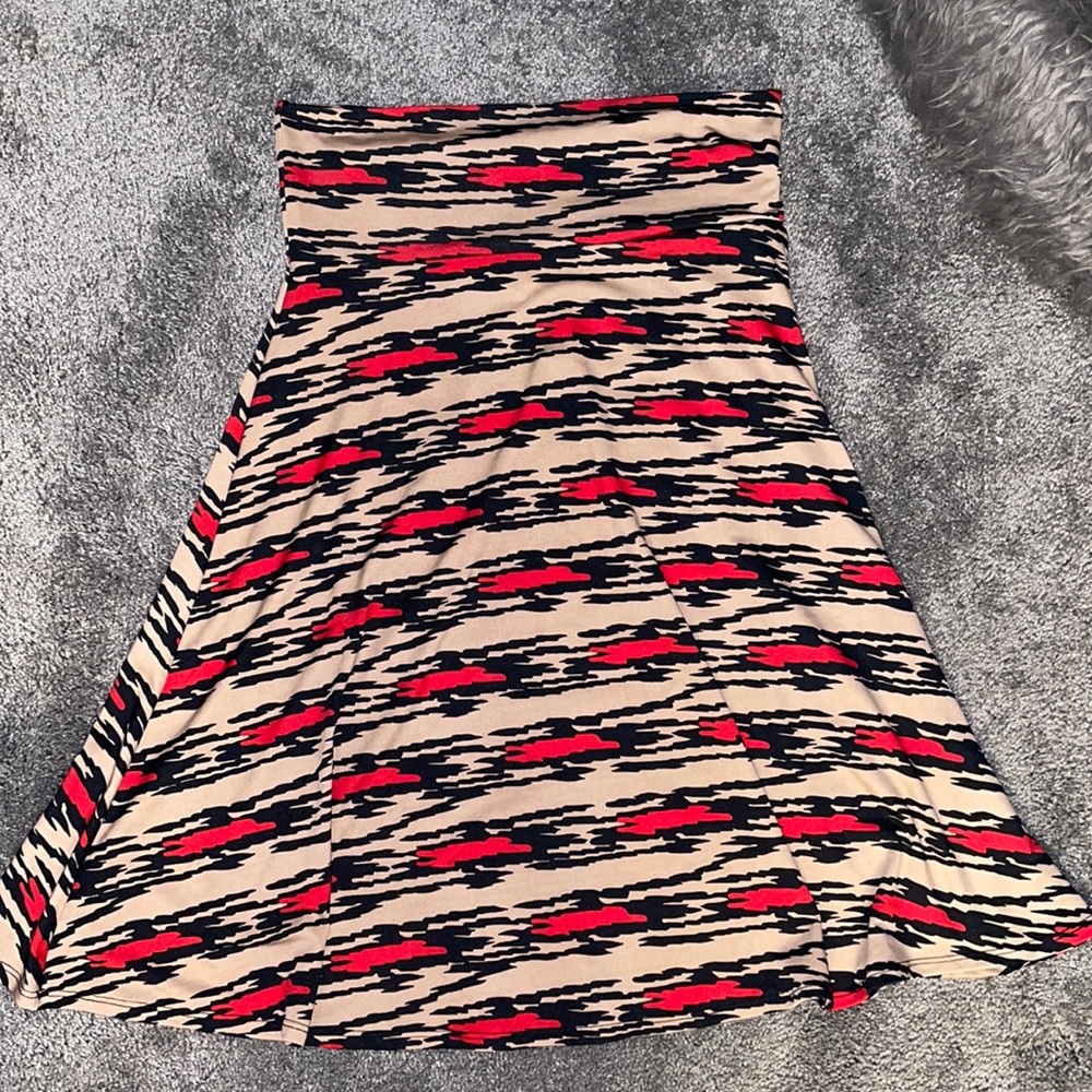 LuLaRoe detail printed Azure skirt